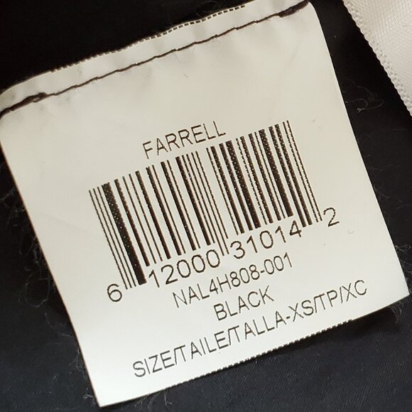 BCBGMAXAZRIA Farrell Black Fringe-Trim Faux Leather Short Jacket SZ XS - Picture 12 of 15